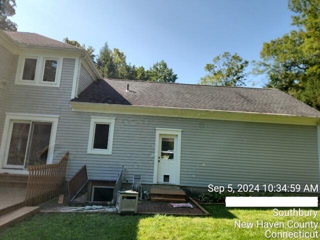 Rear of home