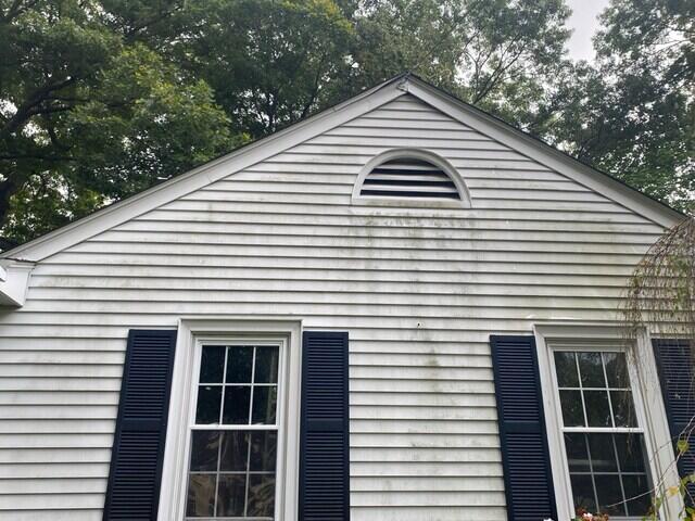 Aluminum siding before