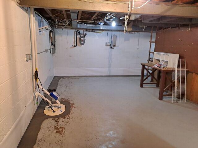Waterproofed Basement