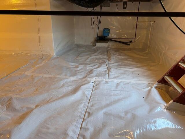 Clean and Bright Crawl Space