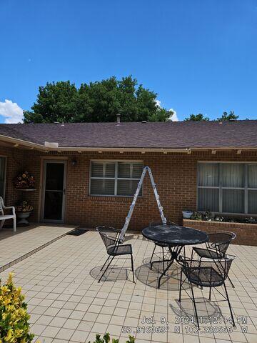 Back Porch with old Gutters