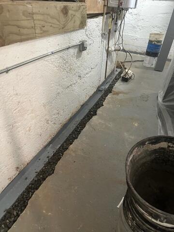Installing WaterGuard Drains
