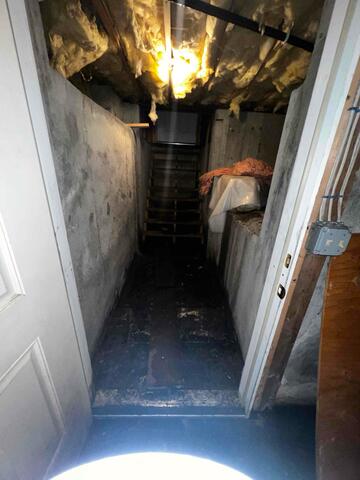 Flooded Basement Entry