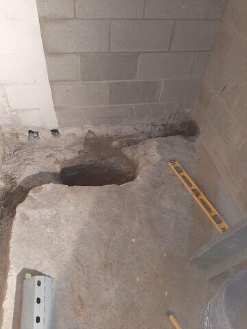 Sump Pump Hole Dug