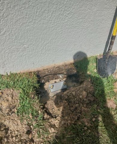 Complete Helical Pier Installation