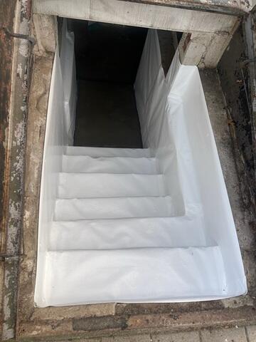 Waterproofed Stairwell