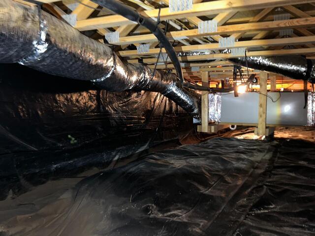 Crawl Space before encapsulation