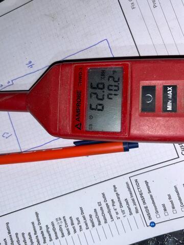 Hydrometer reading
