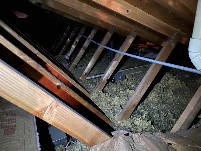 Old, Settled Insulation