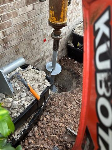 Helical Pier Installation