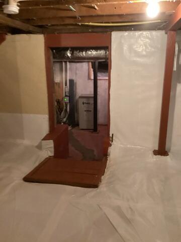 Entrance from the Basement to the Tall Crawl Space Section