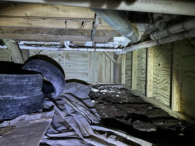 Before Insulation Upgrade in Mount Vernon, Maine