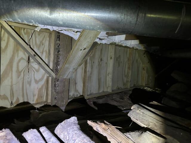 Before Insulation Upgrade in Mount Vernon, Maine