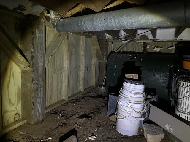 Before Insulation Upgrade in Mount Vernon, Maine