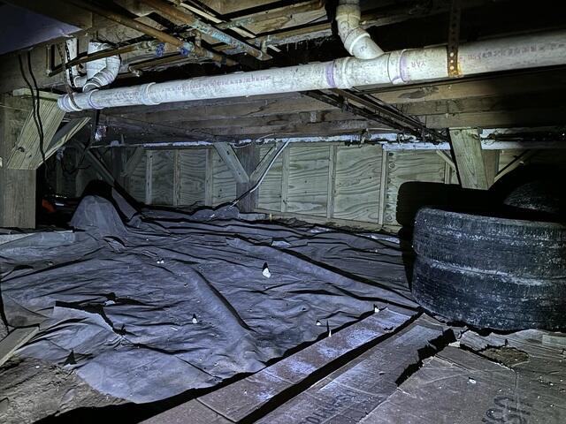Before Insulation Upgrade in Mount Vernon, Maine