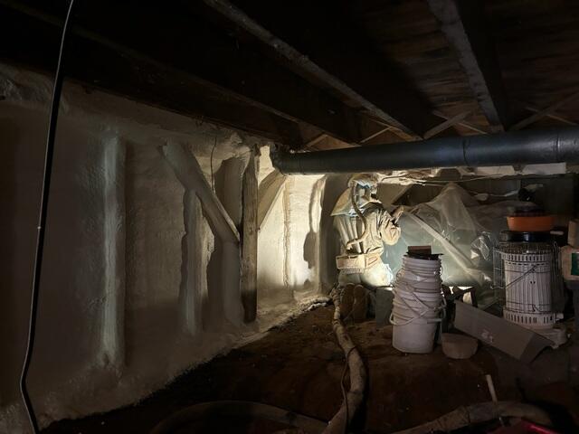 During Insulation Upgrade in Mount Vernon, ME