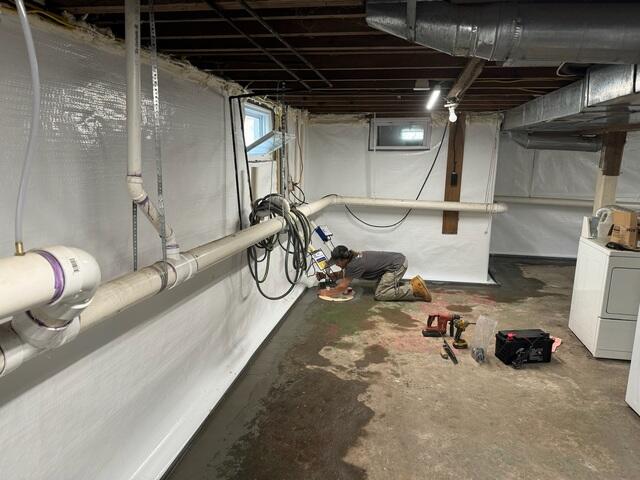 Working on Discharge Lines