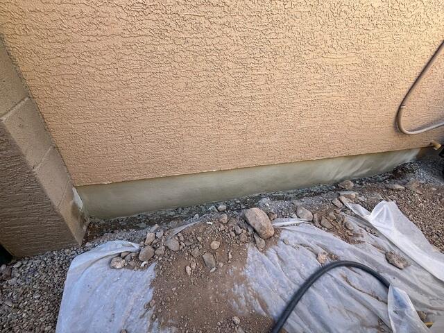 Stem Wall Repair Process: Fresh Cement in Anthem, Arizona