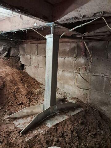 Crawlspace Repair, with Smart Jacks, in Concord, New Hampshire, with Matt Clark's Northern Basement Systems.