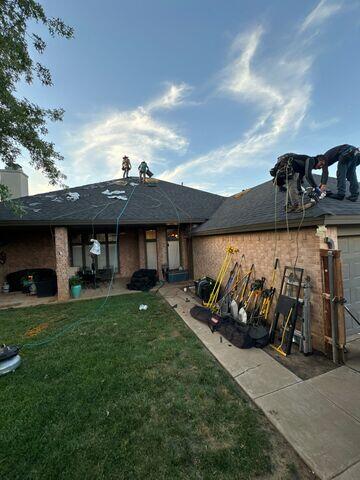 Fortenberry Roofing Crew Finishing the roof.