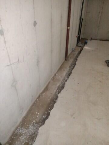 Trench is opened up