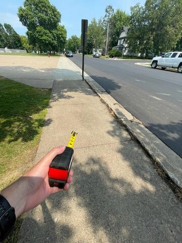 Tripping Hazard Off Curb