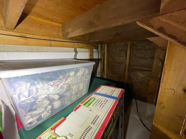 Space Under Stairs That Needs Insulating