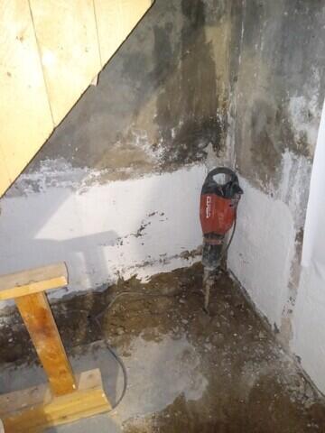 Trench opened