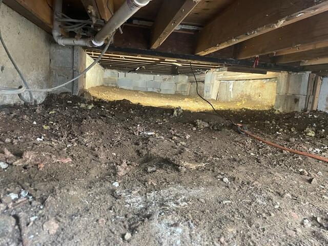 Before Drainage Matting