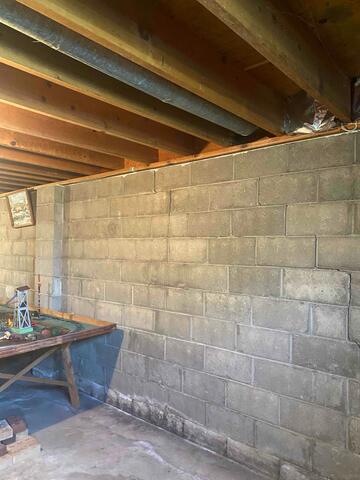 Bowed Wall Shows Cracking