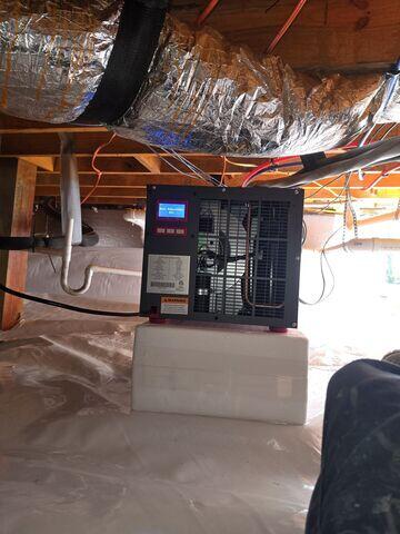Crawl Space Dehumidification System