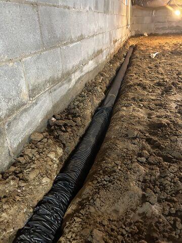 Full Perimeter Drainage System.