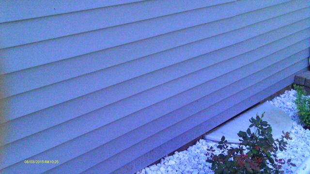 Area before radon system is installed