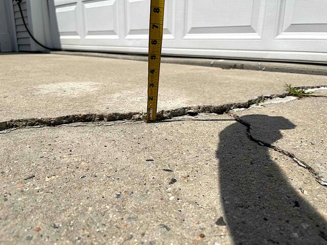 Sinking Concrete Slab