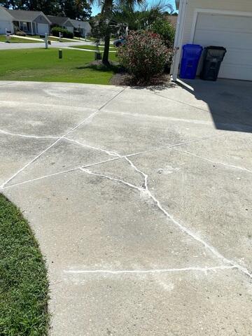 Repaired Cracked Concrete