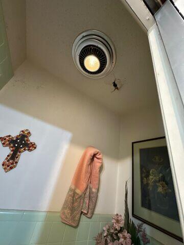 Damage in the interior of the home.