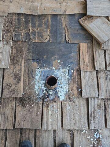 Removal of the Vent Pipe.