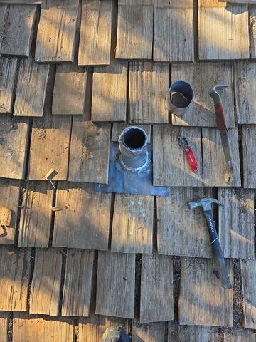 Replacing all the wood shake.