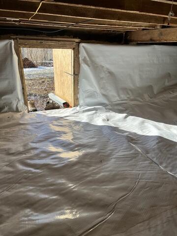 Crawl Space Entryway with CleanSpace Water Barrier - Appleton, ME