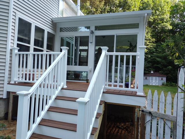 Sunroom Deck Installation