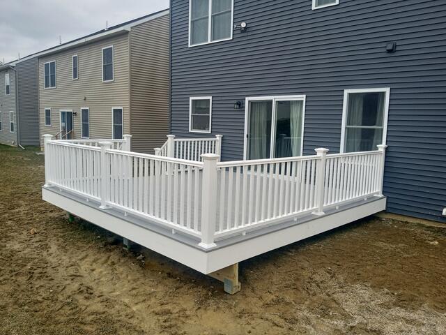 New Construction Home Deck