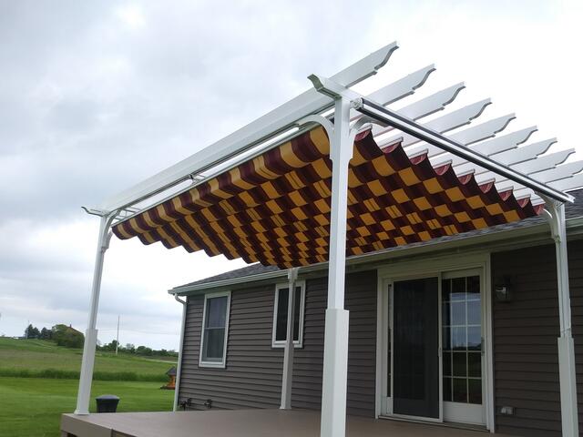 Backyard Sunshade Installation