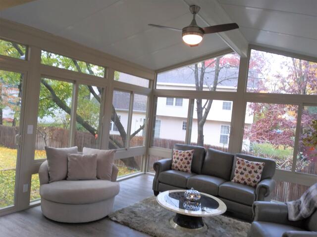 Cathedral Sunroom Install in Niskayuna, NY.