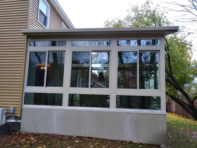 Cathedral Sunroom Install in Niskayuna, NY.