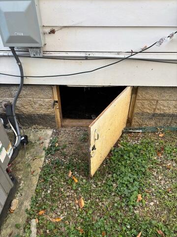 Old Crawl Space Door