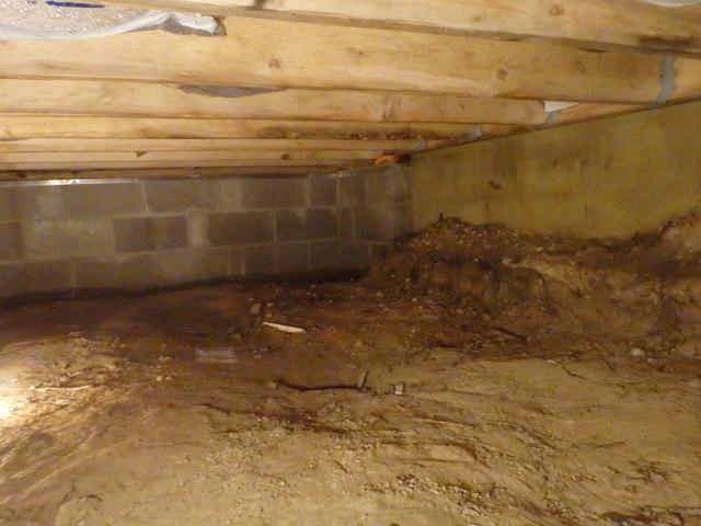 Vented Crawl Space with a Dirt Floor