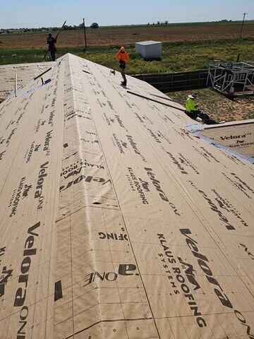 Adding the Velora One Synthetic underlayment.