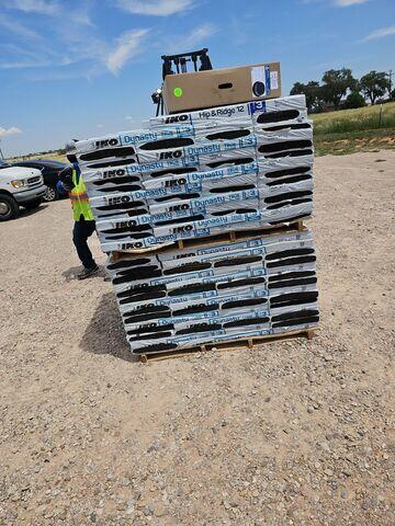 Delivery of the Dynasty IKO Shingles.