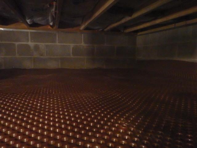 Installing Drainage Matting