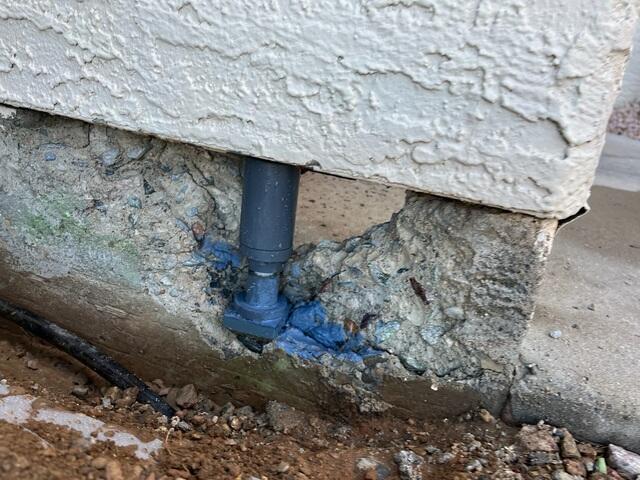 Stem Wall Repair Process: Preventing Rust with a Blue Rust Inhibitor in Scottsdale, AZ